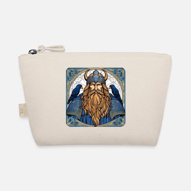 Viking Odin with ravens Organic Pouch