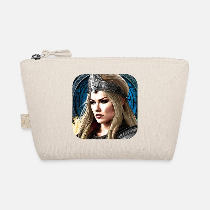 Proud Viking Shieldmaiden Cyborg Organic Pouch