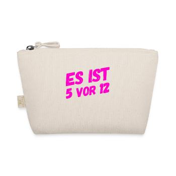 nicht mehr viel Zeit - Bio-Täschchen - Natur - Vorne