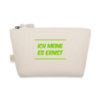 das ist mein voller Ernst - Bio-Täschchen - Natur - Vorne