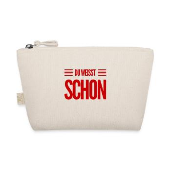 du weißt was ich meine - Bio-Täschchen - Natur - Vorne