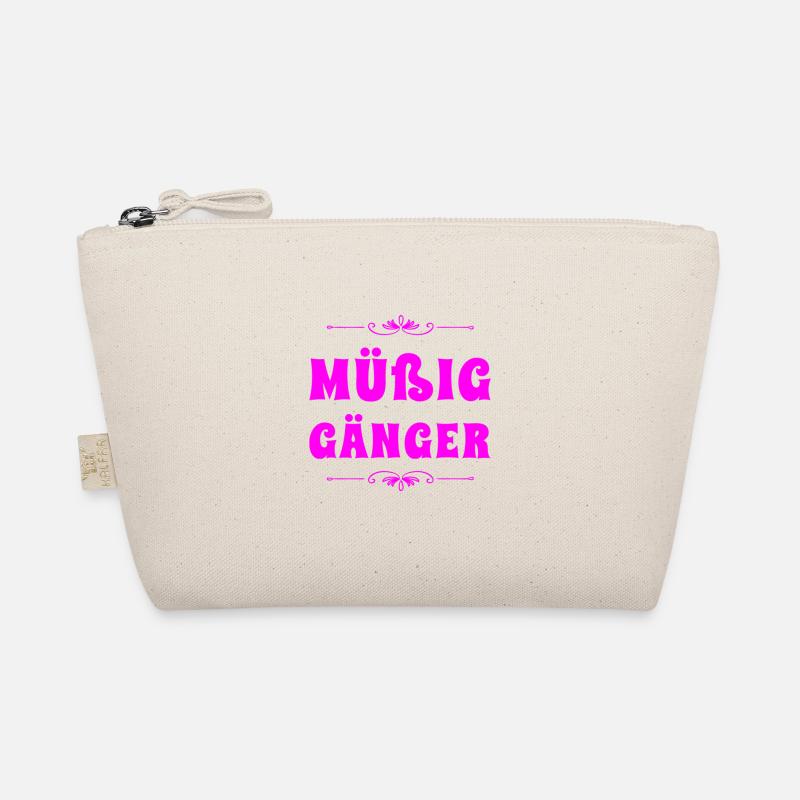 vor dir steht ein Müßiggänger - Bio-Täschchen - Natur