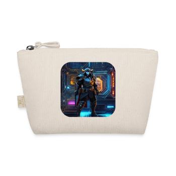 Cooler Cyberspace Krieger - Bio-Täschchen - Natur - Vorne