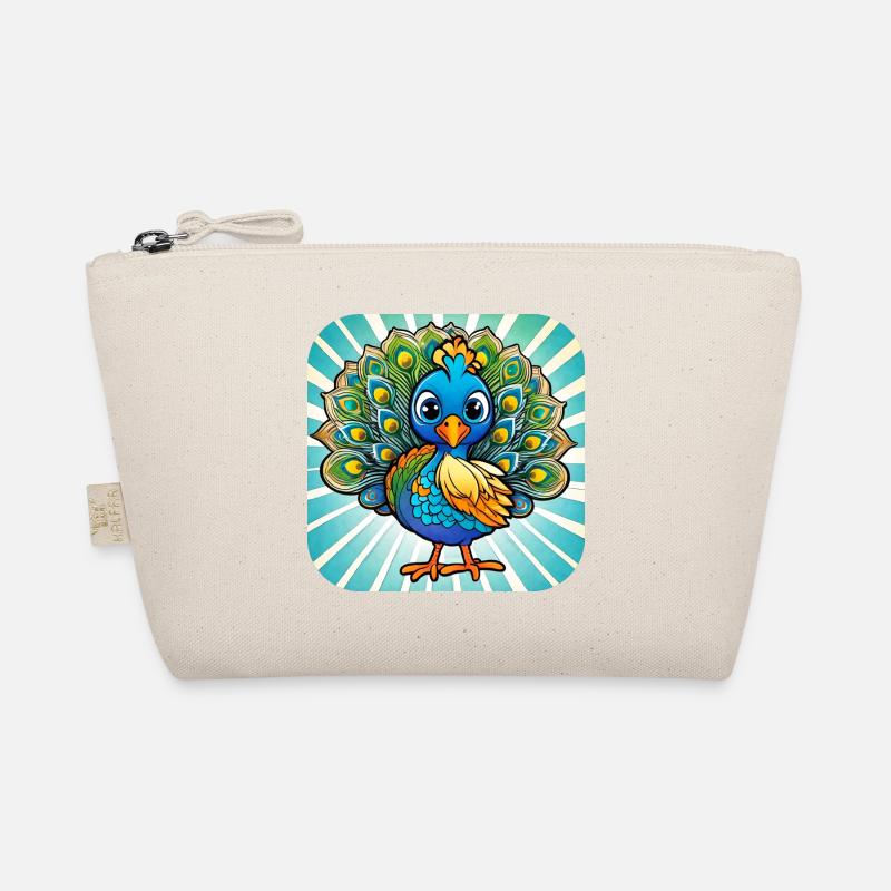 Cute Peacock I Organic Pouch