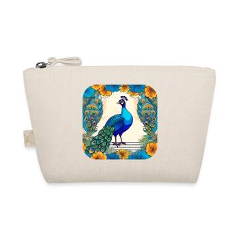 Elegant Peacock - Organic Pouch - nature - Front