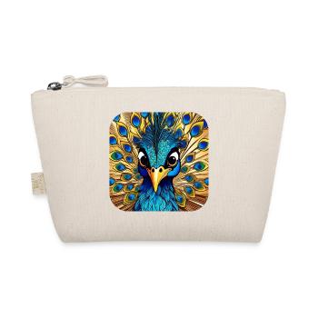 Cute Peacock II - Organic Pouch - nature - Front