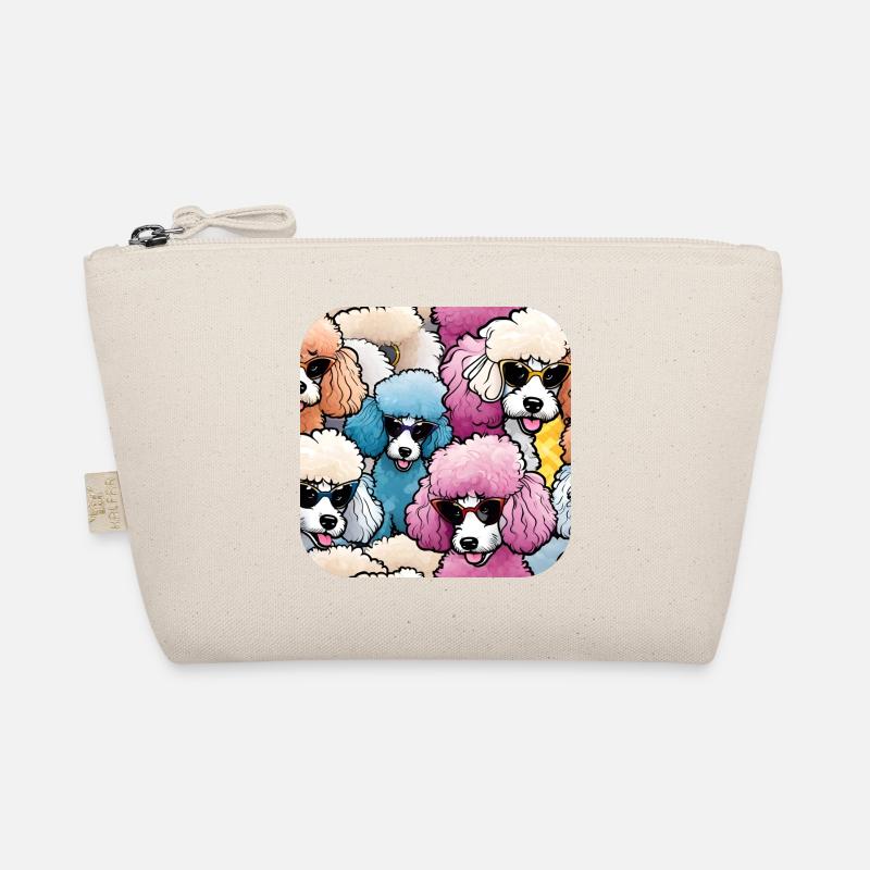 Pop Art Colorful Poodle Organic Pouch