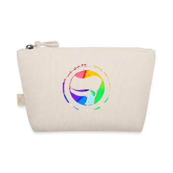 Regenbogen Antifa Flagge - Bio-Täschchen - Natur - Vorne