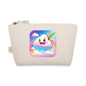 Cute and funny cloud with rainbow - Organic Pouch - nature - Front