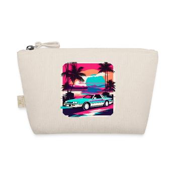 Cool car with palm trees in sunset III - Organic Pouch - nature - Front