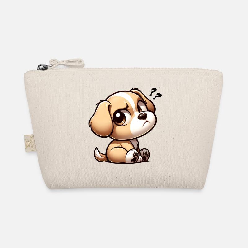 Hund mit skeptischem Side Eye Blick Bio-Täschchen