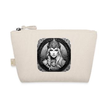 Proud Viking Germanin Shieldmaiden - Organic Pouch - nature - Front