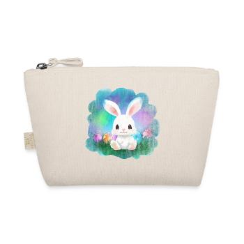 Osterhase Hase Ostereier Eier - Bio-Täschchen - Natur - Vorne