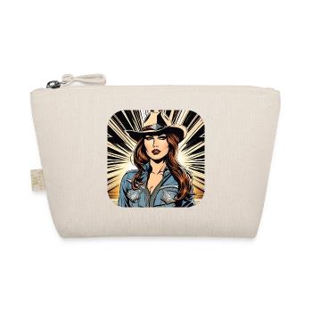 Cool Western Girl - Organic Pouch - nature - Front