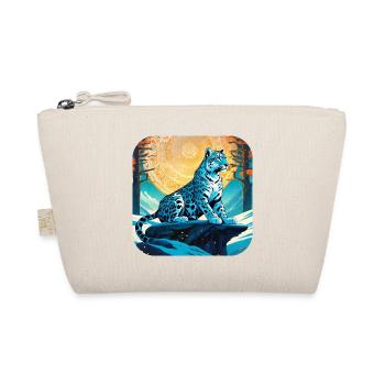 Mystical Motif Mysterious Snow Leopard - Organic Pouch - nature - Front