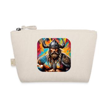 Proud Viking Warrior Germanic - Organic Pouch - nature - Front