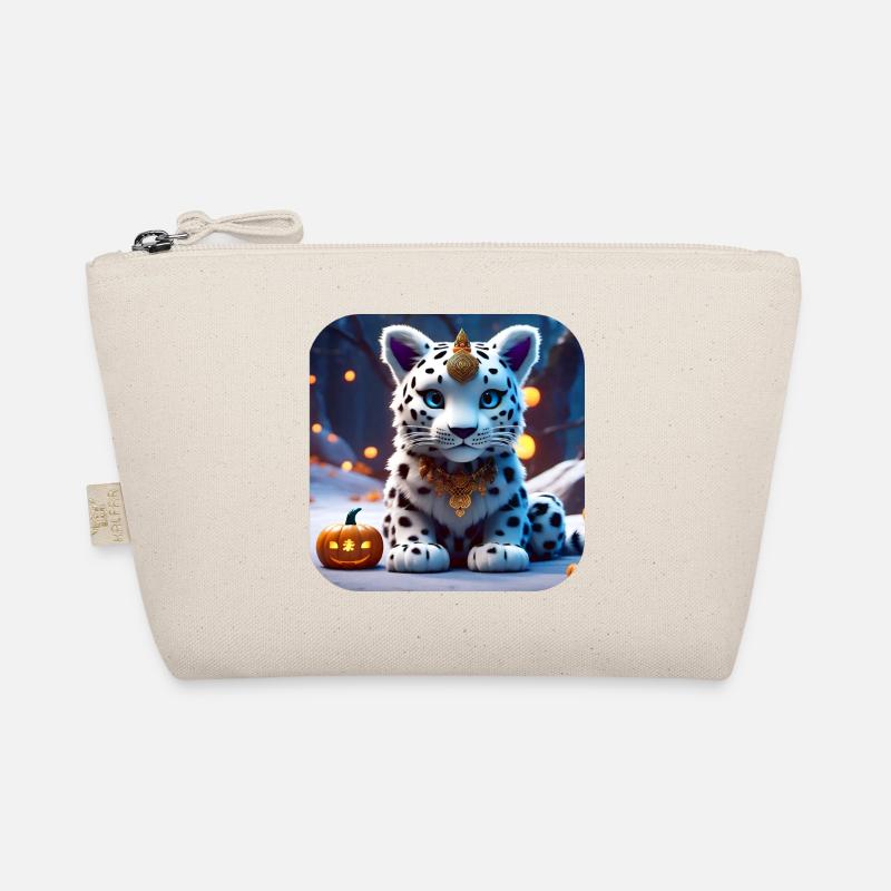 Cute Snow Leopard Organic Pouch