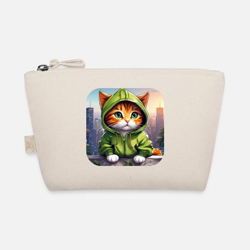 Cool Cat avec sweat à capuche Trousse biologique