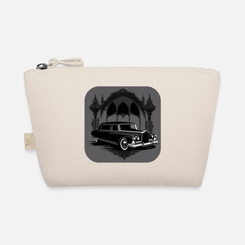 Cool Vintage Hearse Organic Pouch