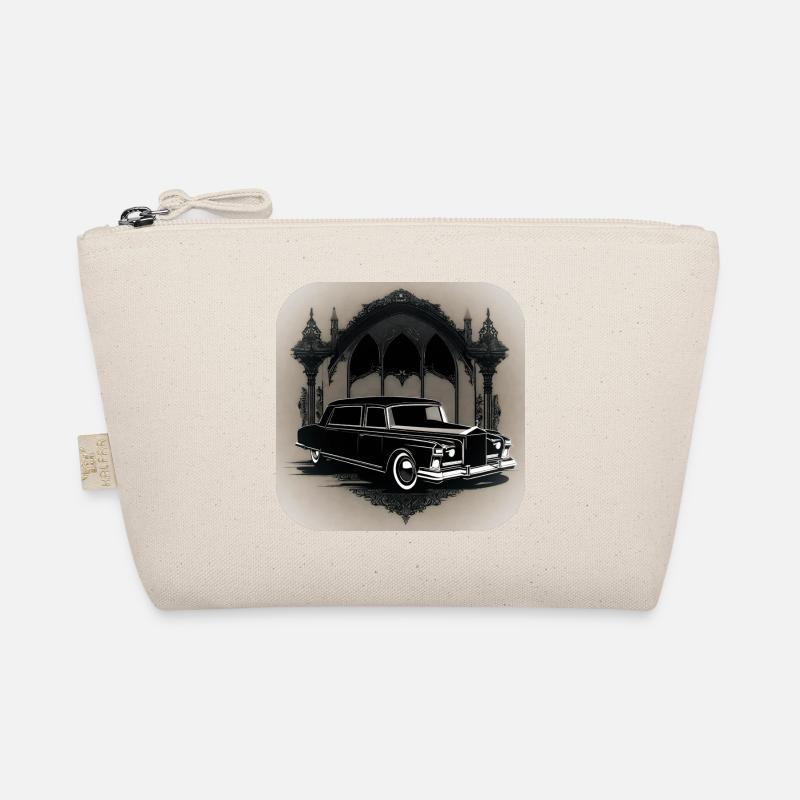 Cool Vintage Hearse Organic Pouch