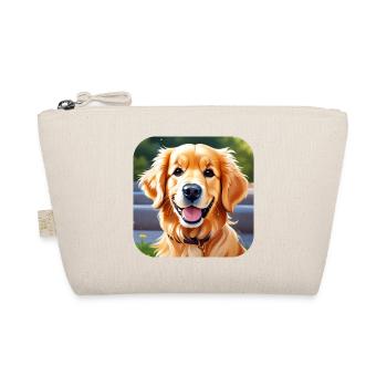 Cute golden retriever - Organic Pouch - nature - Front
