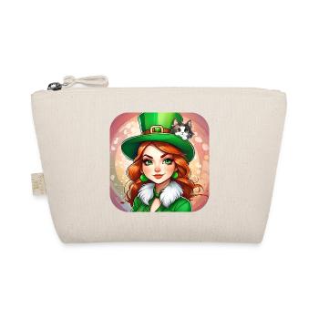 Leprechaun de la Saint-Patrick avec chat - Trousse biologique - nature - Devant