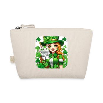 Leprechaun de la Saint-Patrick avec chat - Trousse biologique - nature - Devant