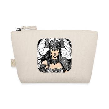 Proud Viking Germanin Shieldmaiden - Organic Pouch - nature - Front
