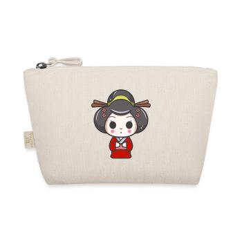 Illustration de geisha kawaii - Trousse biologique - nature - Devant