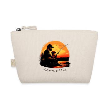 Canne à pêche en main, papa à mes côtés - Trousse biologique - nature - Devant