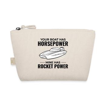 Speedboat Racing Art for Powerboating Enthusiasts - Organic Pouch - nature - Front