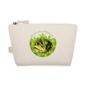 Frog Prince King Kiss Me - Organic Pouch - nature - Front