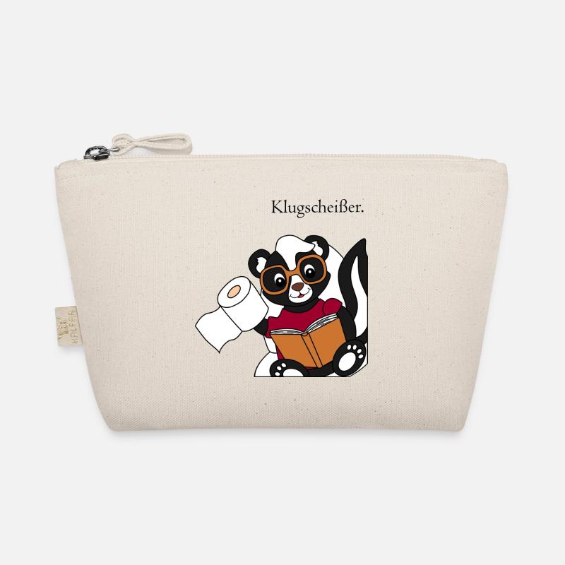 Stinktier Pixie Klugscheisser - lustiges Motiv - Bio-Täschchen - Natur