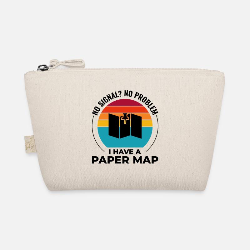 GIS Analyst Map Pin Sunset Retro Organic Pouch