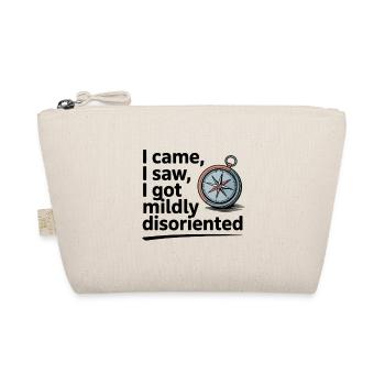 Disoriented Compass Travel Direction Humor - Organic Pouch - nature - Front