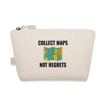 Collect Maps Not Regrets GIS Travel - Organic Pouch - nature - Front