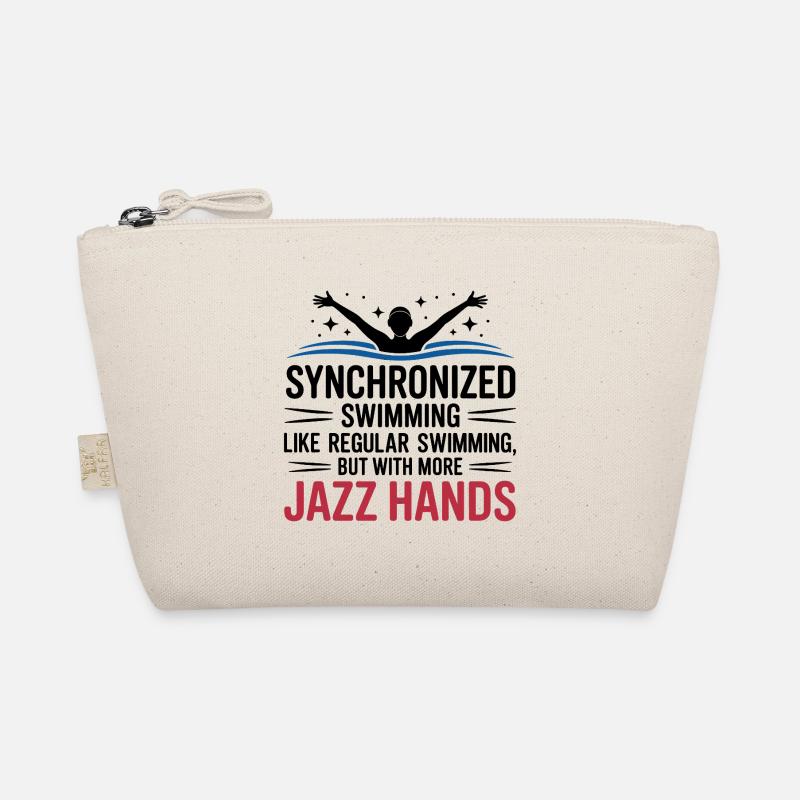 Synchronized Swimming Jazz Hands Swimmer Humor Organic Pouch