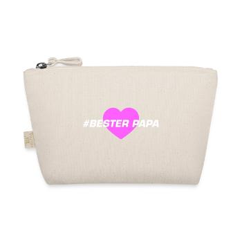 Bester Papa Herz Liebe - Bio-Täschchen - Natur - Vorne