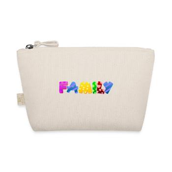 Baby Eltern Kind Geschenk Sprüche Geburt Mama Papa - Bio-Täschchen - Natur - Vorne