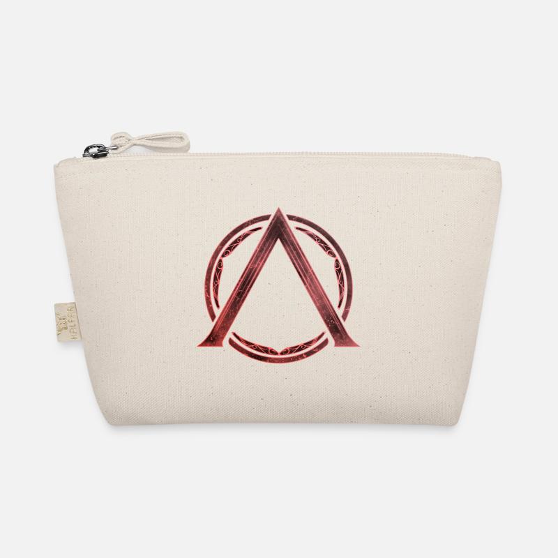 Sparta Lambda symbol fire red Organic Pouch