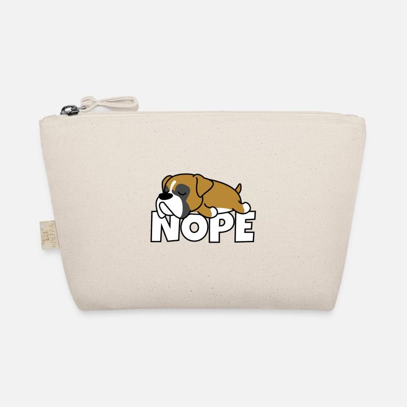 Nope boxer dog Organic Pouch