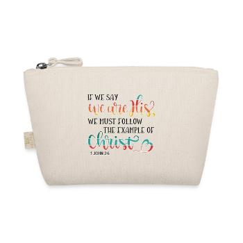 Christian Design - Follow Christ - Organic Pouch - nature - Front