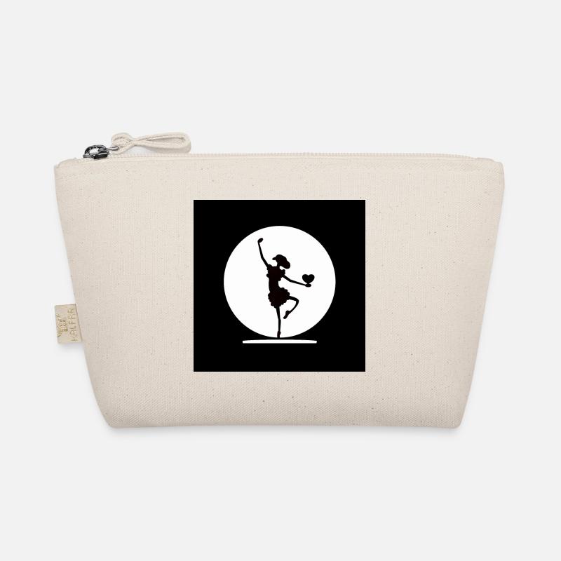 Dancing Ballet Silhouette - Organic Pouch - nature