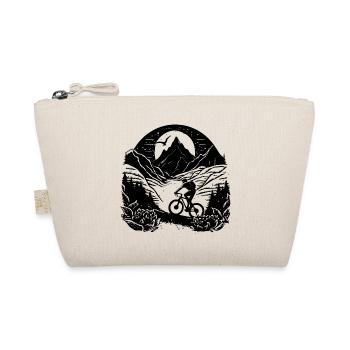 mountain bike, bicycle, bike, cyclist, mountains - Organic Pouch - nature - Front