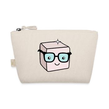 Morceau de sucre nerd avec des lunettes - Trousse biologique - nature - Devant