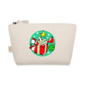 Weihnachtsgeschenkbox & Dekorationen - Bio-Täschchen - Natur - Vorne