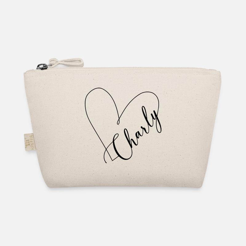 Charly Name Heart Line Organic Pouch