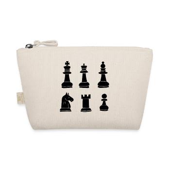 Schach Figuren - Bio-Täschchen - Natur - Vorne