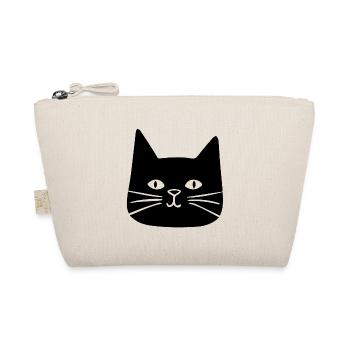Katzen Katzendame Katzenfreund Katzengesicht - Bio-Täschchen - Natur - Vorne