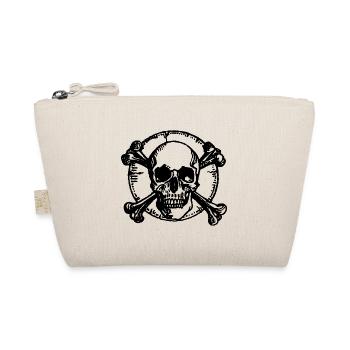 Skull Pirate - Organic Pouch - nature - Front